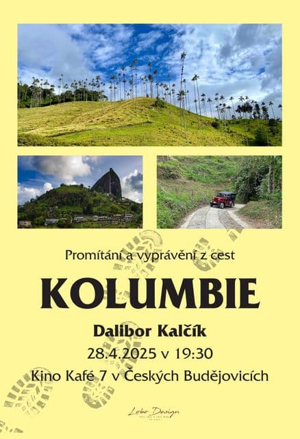 KOLUMBIE cestovatelská přednáška Dalibora Kalčíka